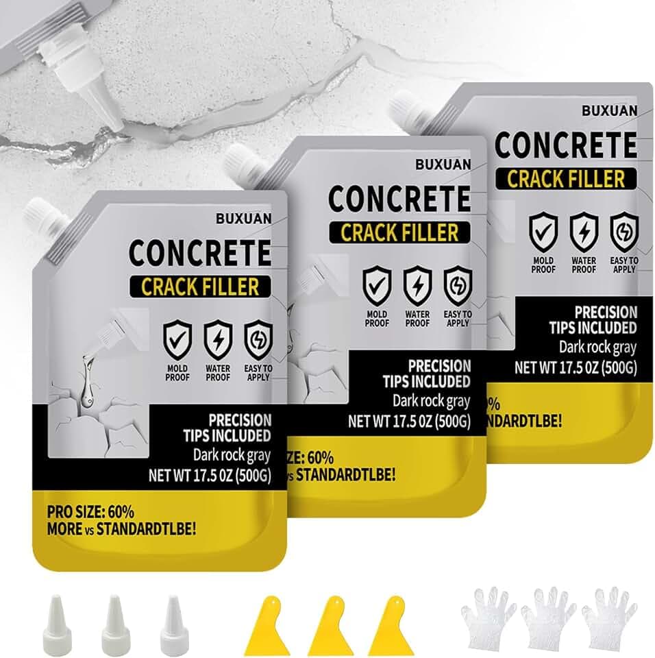 Concrete Crack Filler Outdoor, Self-Leveling Waterproof Sealant（3）