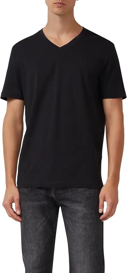 s.Oliver Herren T-Shirt – Jersey, V-Ausschnitt, Regular Fit, 2er-Pack
