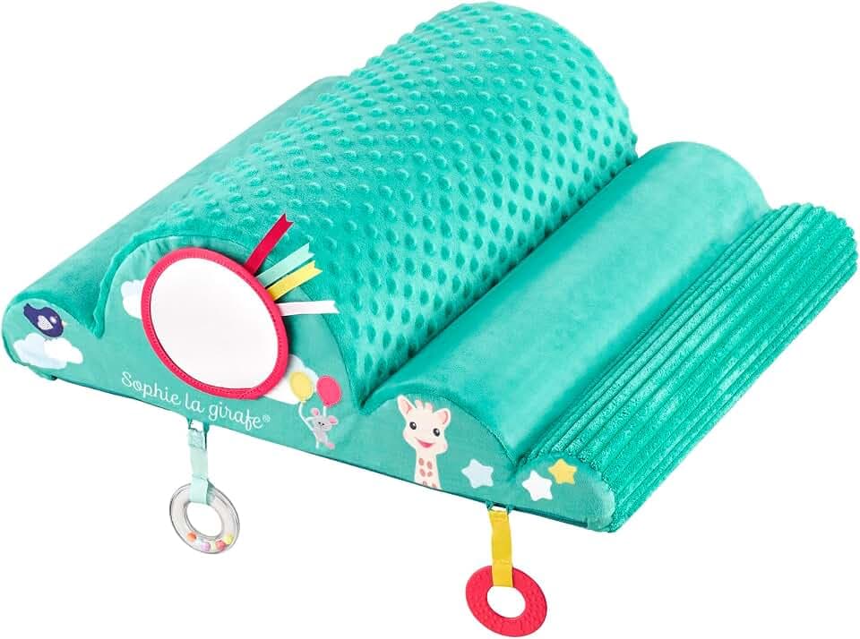 Sophie la Girafe Motorik-Wolke 100% Hochdichter Schaumstoff ab 6 Monaten | Für Bauchlage, Krabbeln und Stehen | 28 kg/m³ | rutschfeste Basis, abnehmbar und waschbar | Geschenkidee