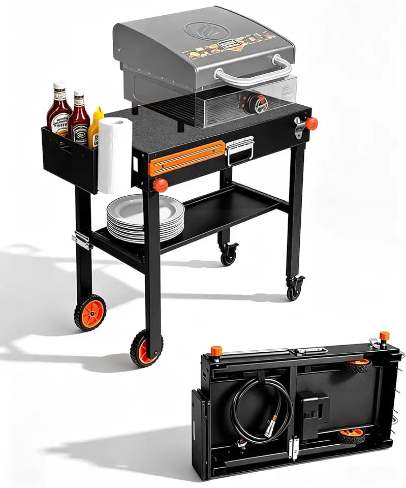 Blackstone Stand for 17" or 22" Griddle, 450 LBS Cart, 20s Quick Setup