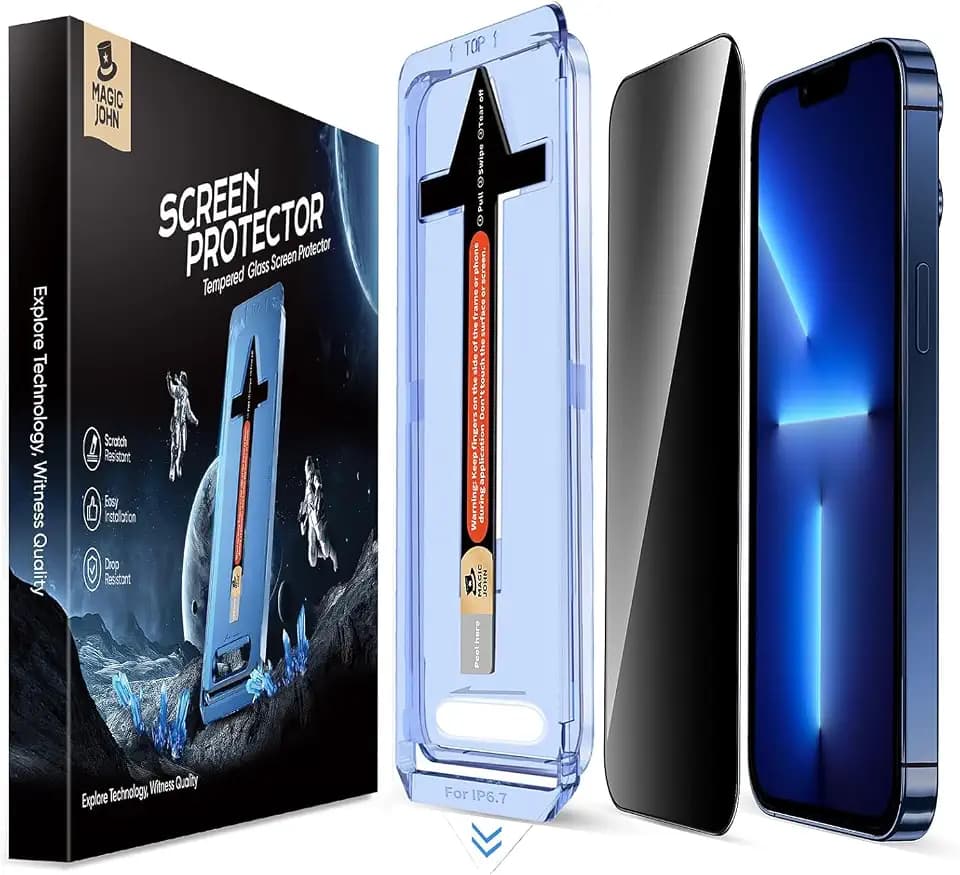 MAGIC JOHN for iPhone 13 Pro Max/iPhone 14 Plus Privacy Screen Protector