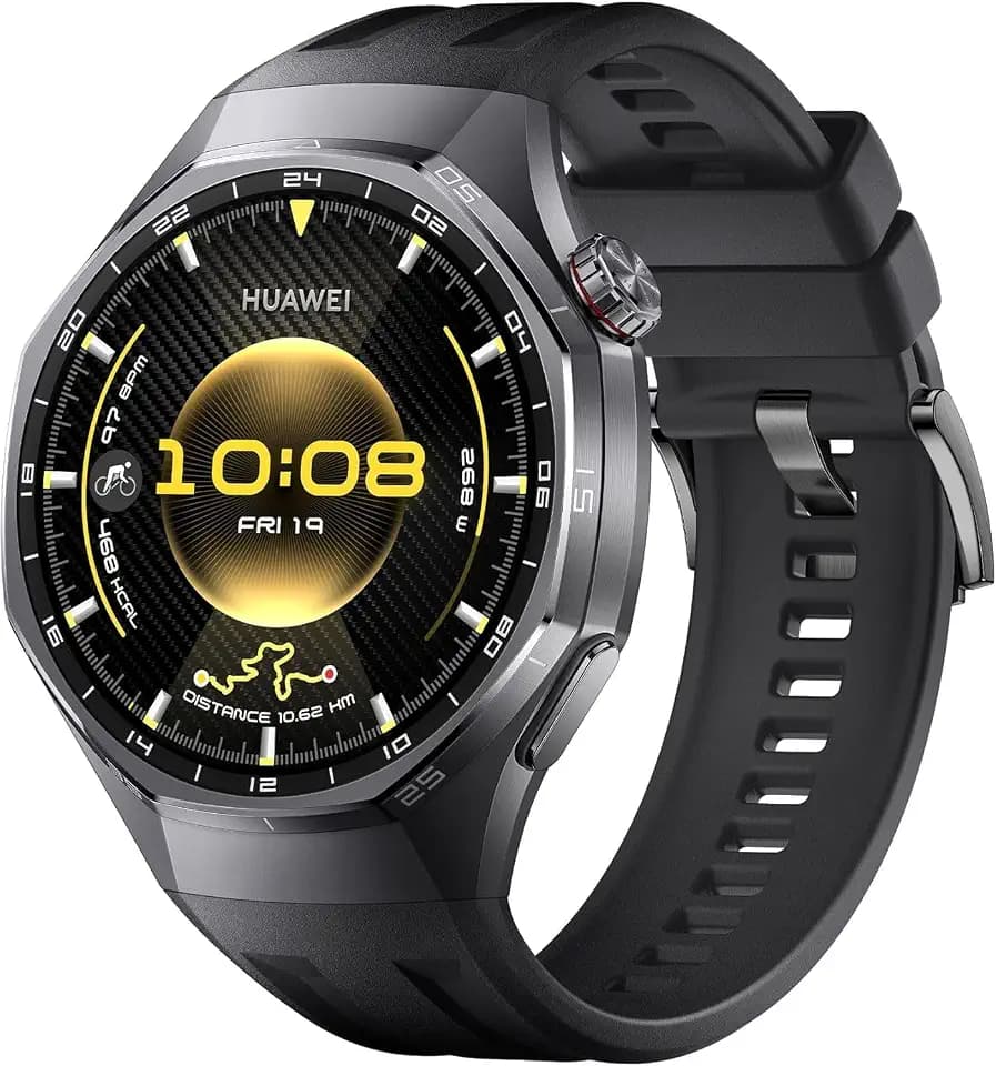 Huawei Watch GT 6 Pro GPS-Smartwatch, 46 mm (1,47 Zoll) AMOLED-Touchscreen, bis zu 21 Tage Akkulaufzeit, Pro-Level-Radfahren, 100+ Sportmodus, iOS & Android, EKG-Analyse, ganztägige