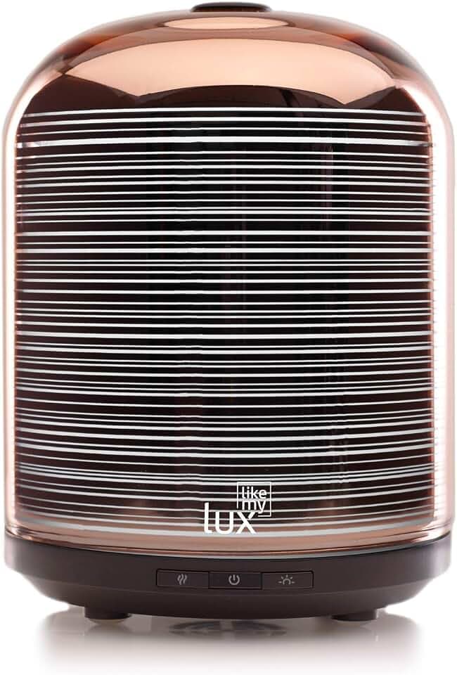 Aroma Diffuser 200ml Likemylux Ultraschall ÖL Diffusor Luftbefeuchter Aromatherapie Duftlampe (Gold)