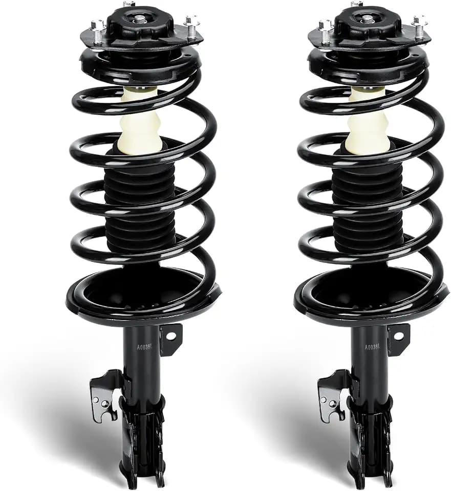 Front Complete Struts Assembly w/Coil Spring Fit for Toyota Sienna 3.3L FWD 7 Passenger ONLY 2004-2006, Shock Absorber Replace for 172237 172236（Set of 2）