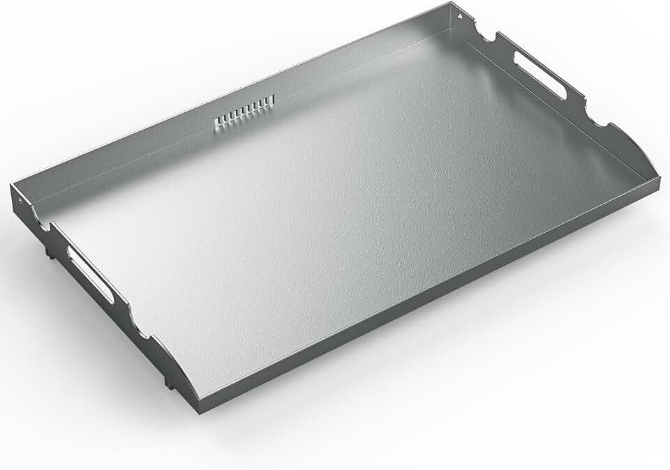 Flat Top Griddle for Blackstone 28 Inch Grill Powder Coated Steel Griddle Replacement Top with Rear Grease System for Blackstone 1517 1883 1924 1853 1963 1885 1856 1605 1803