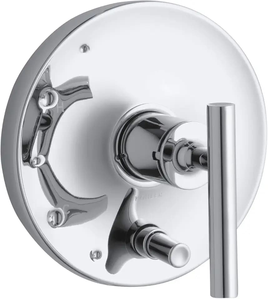 Purist® Rite-Temp® pressure-balancing valve trim with lever handles, valve not included