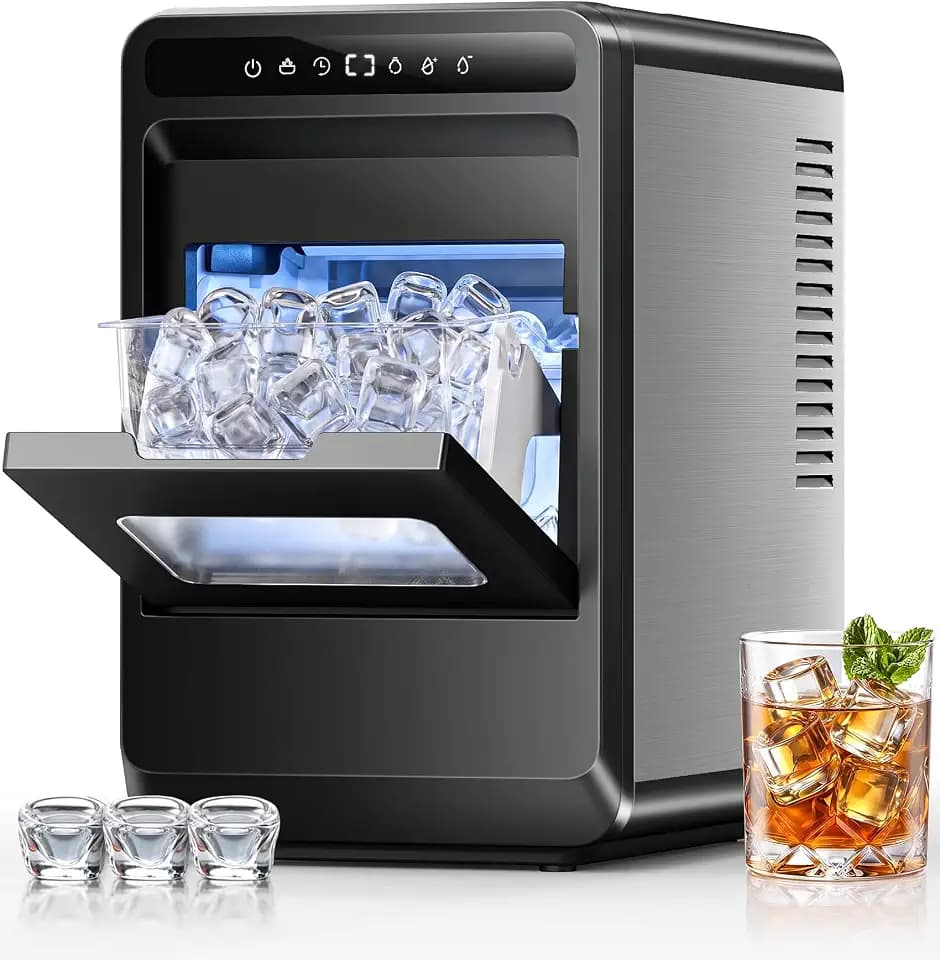 Clear Ice Cube Maker, 8 Crystal Clear 1.2" Jelly Ice Cube Per Batch