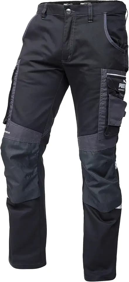 PUMA Workwear Precision X Work Pants for Men - Trousers with Multiple Pockets and Reinforced Knees - Ideal for Craftsmen