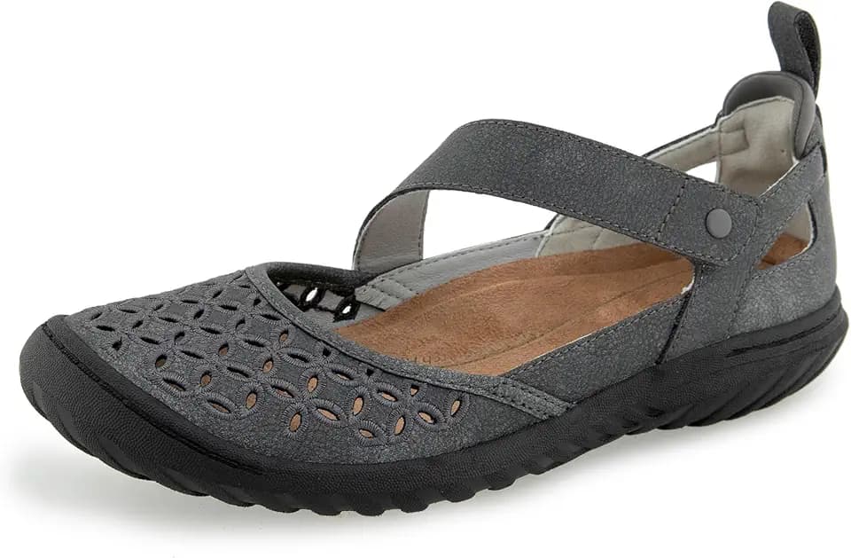 JBU Women's Bianca Casual Mary Jane Comfort Flat