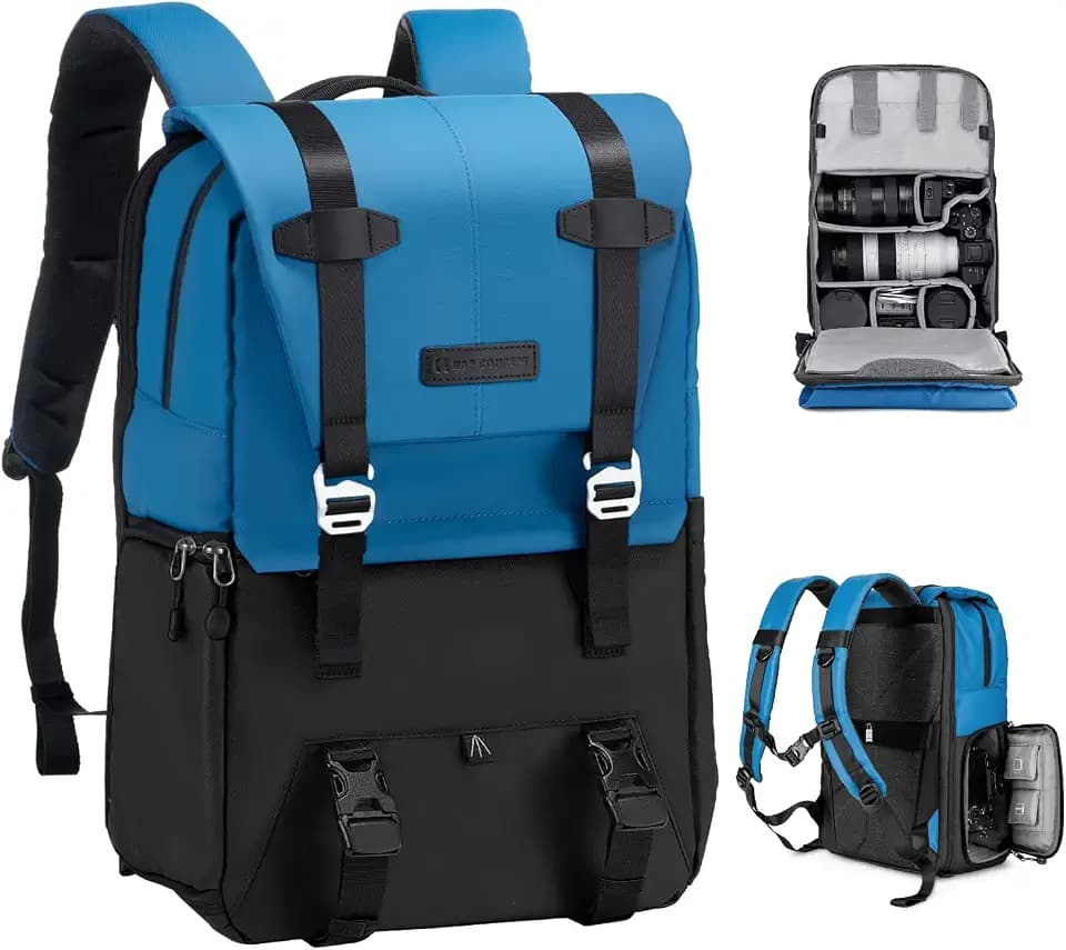 K&F CONCEPT Camera Backpack, 20L Camera Bags for Photographers