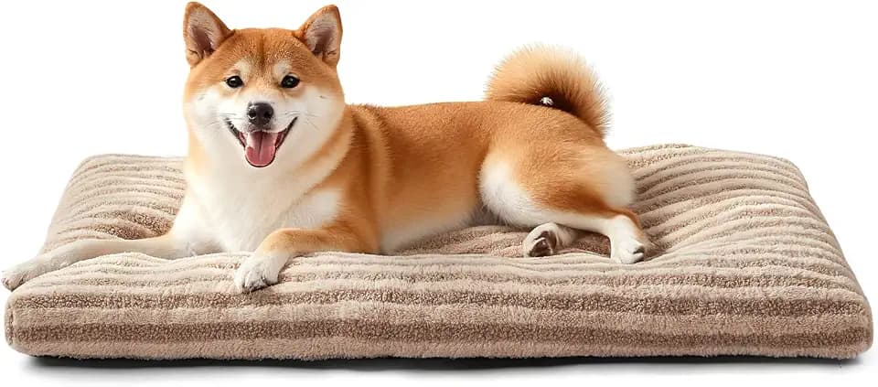FURTIME Washable Dog Bed Medium Size Dogs, Deluxe Dog Crate Beds