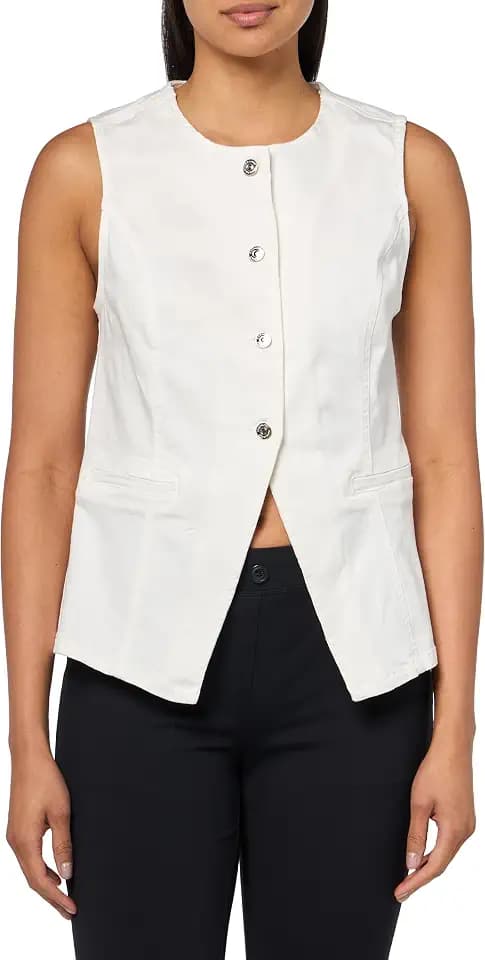 Steve Madden Apparel Wesley TOP, White, X-Small