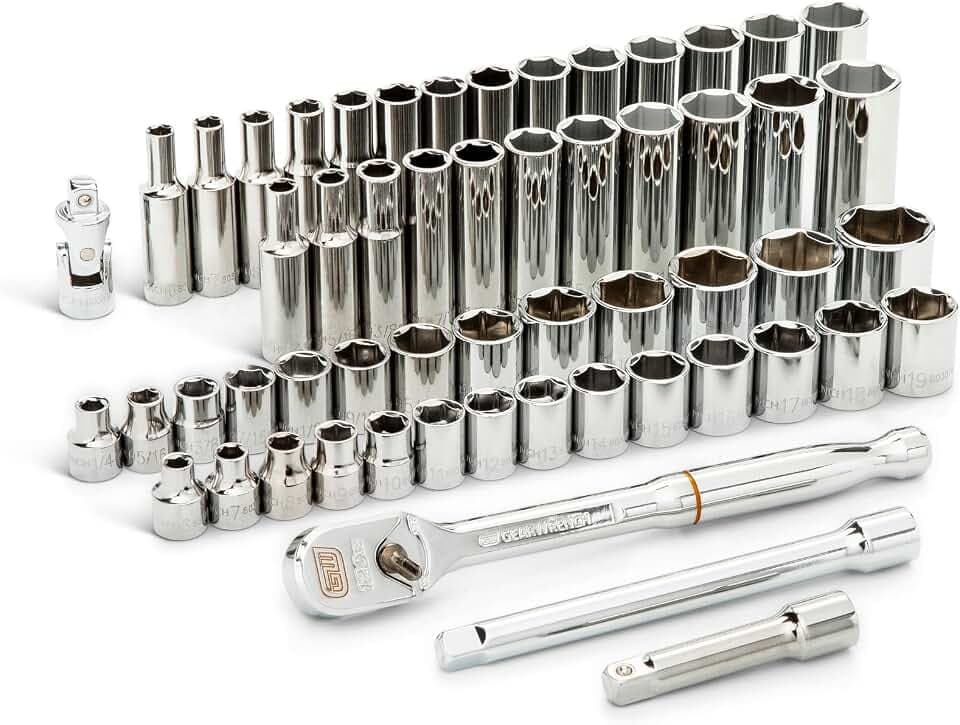 GEARWRENCH 56 Pc 3/8" Dr 6 Pt 120XP™ SAE/Metric Mechanics Tool Set | 80550P