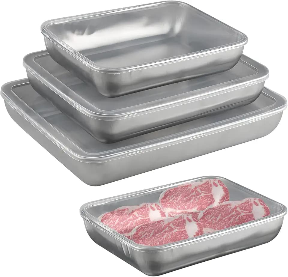 Set mit 3 Aufschnittboxen für Kühlschrank Frischhaltedosen