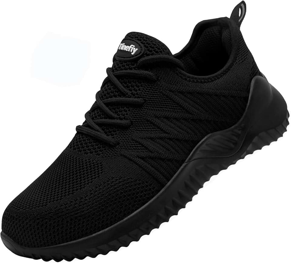 Tinefiy Steel Toe Shoes for Women Comfortable Safety Work Sneaker