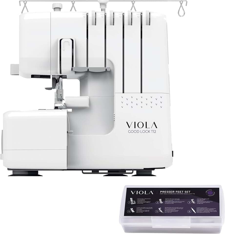 Overlockmaschine VIOLA T12 mit Fuß-Set inklusive