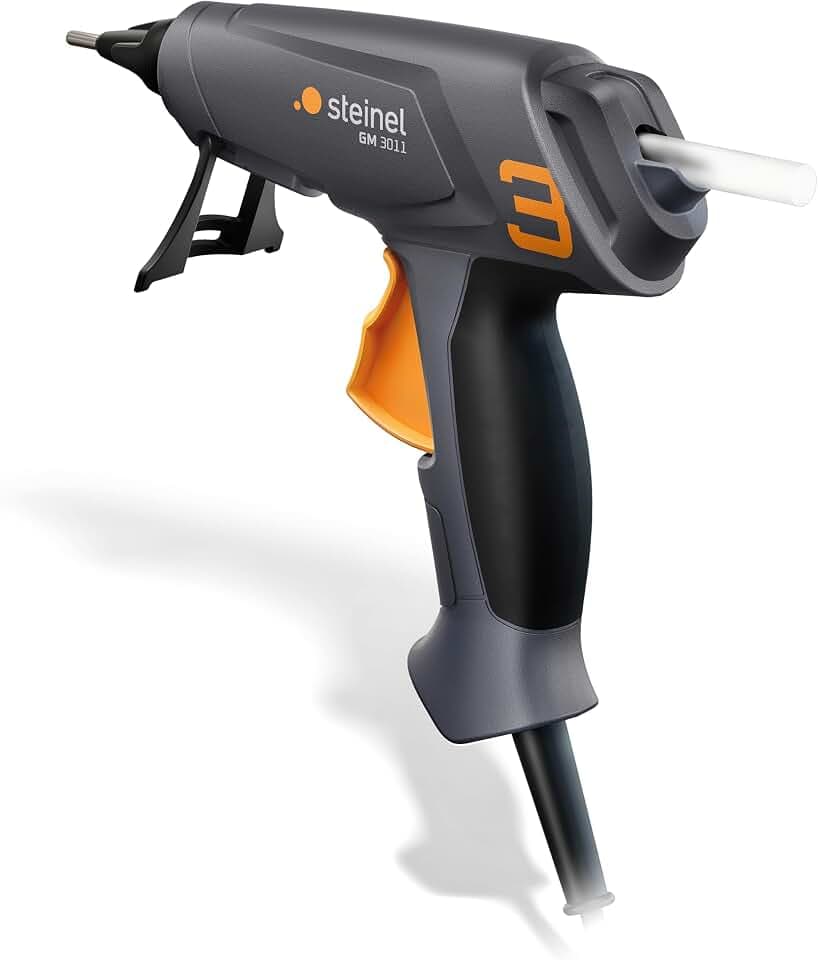 Steinel Klebepistole GlueMatic 3011, inkl. ø11mm Klebesticks, Düse wechselbar, ideal für Reparaturen und zum Basteln
