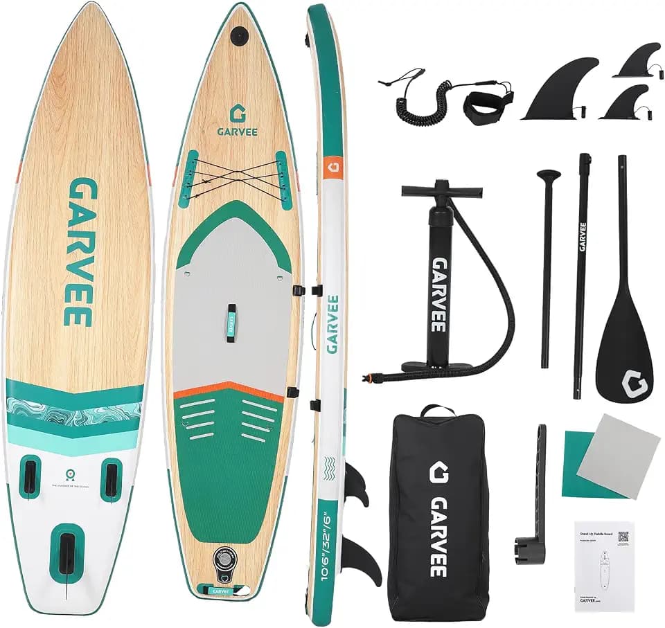 Inflatable Stand Up Paddle Board, 11'6'' Paddle Boards with Premium SUP Accessories, Stable Wide Paddleboard Non-Slip Deck SUP Paddle Board for Adults & Youth of All Skill Levels