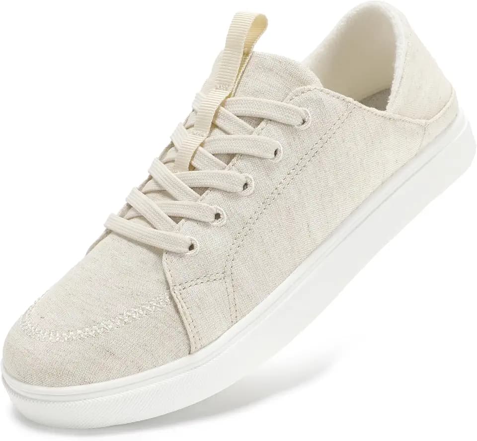STQ Women's Lace up Tennis Shoes Business Casual Sneakers