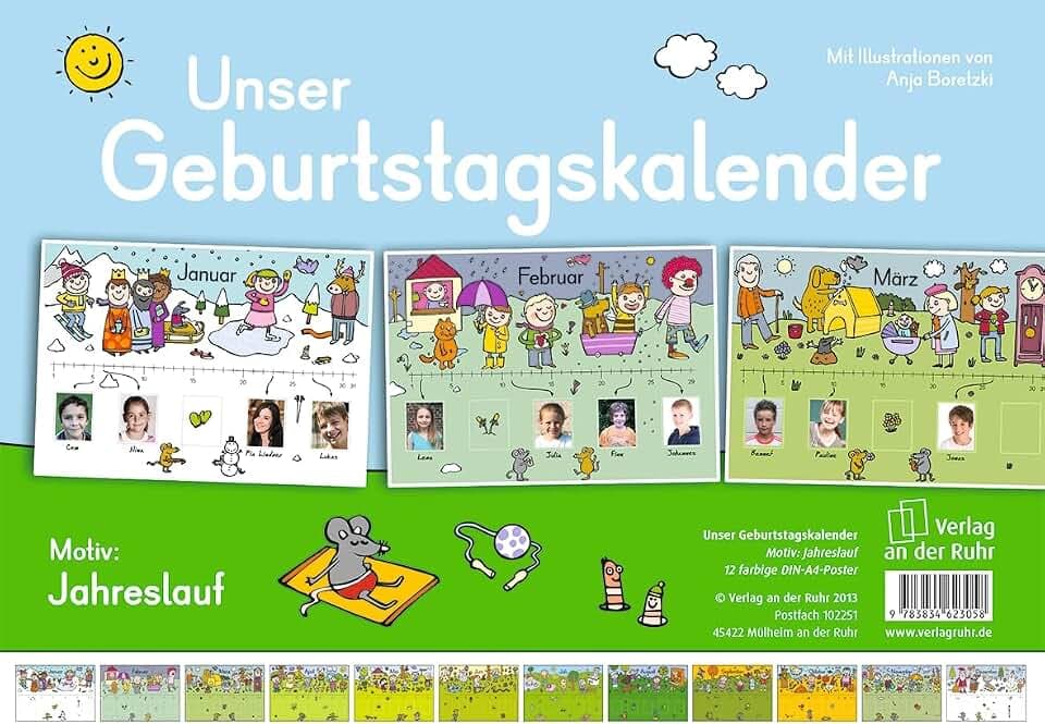 Unser Geburtstagskalender – Motiv: Jahreslauf