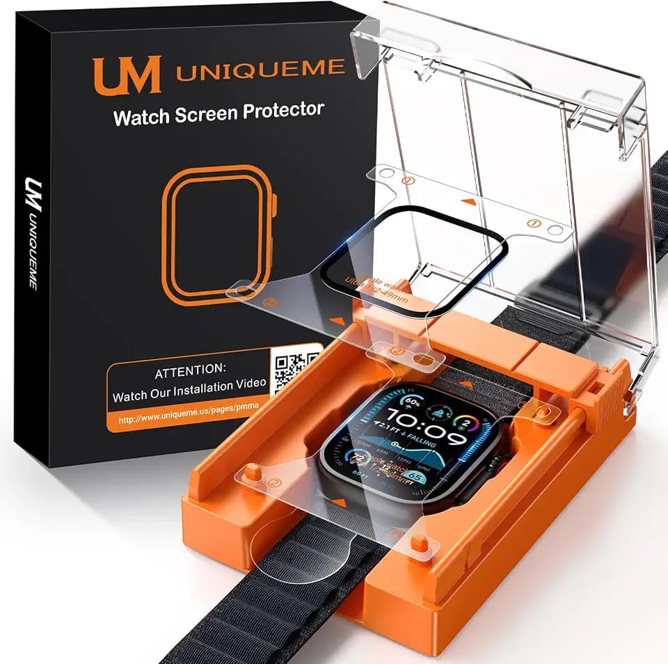 UniqueMe für Apple Watch Ultra 2/1 49 mm Full Screen Schutzfolie - 2 Stück