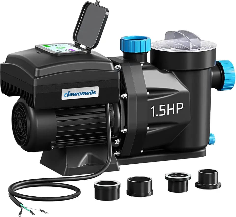DEWENWILS Fluxa™ 1.5HP Pool Pump cUS listed, Full-Color Touchscreen