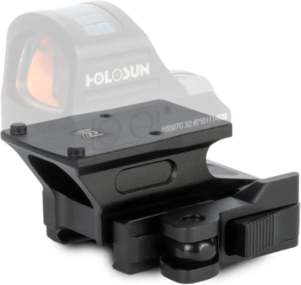 Monstrum Hypergrip Red Dot Riser Mount with QD Quick Release | Compatible with RMR Footprint