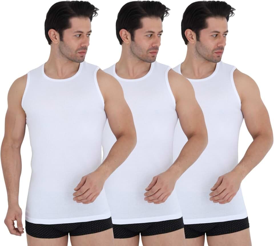 Unterhemd Herren Feinripp Tank Top – 100% Baumwolle