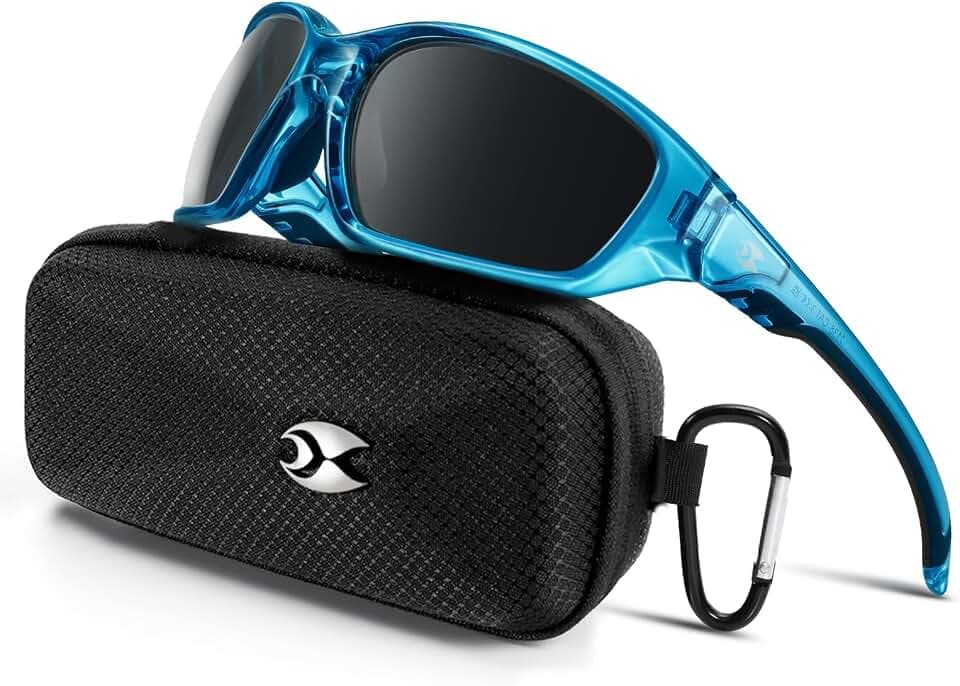suoso Sports Polarized Sunglasses for Men: Womens UV400 Protection Sun Glasses Wrap Around Goggles for Fishing Driving TR90