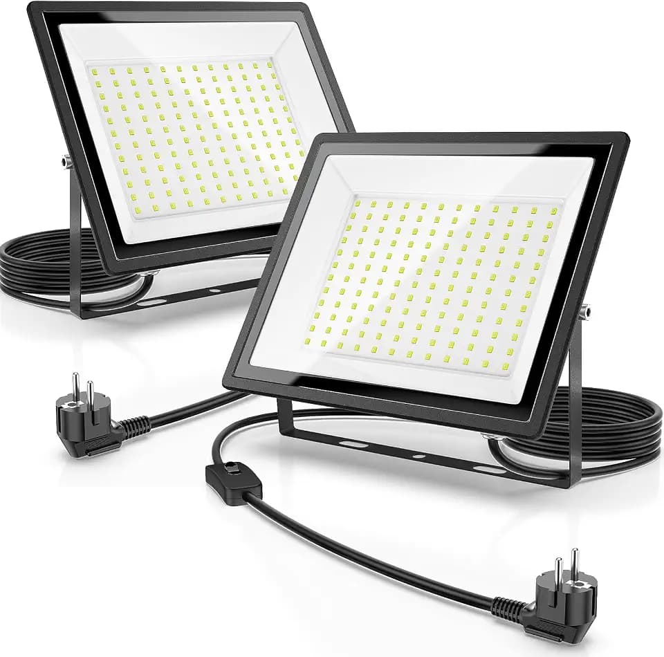 Glostars LED Strahler Außen 150W 16500LM 6500K(2 Stück)