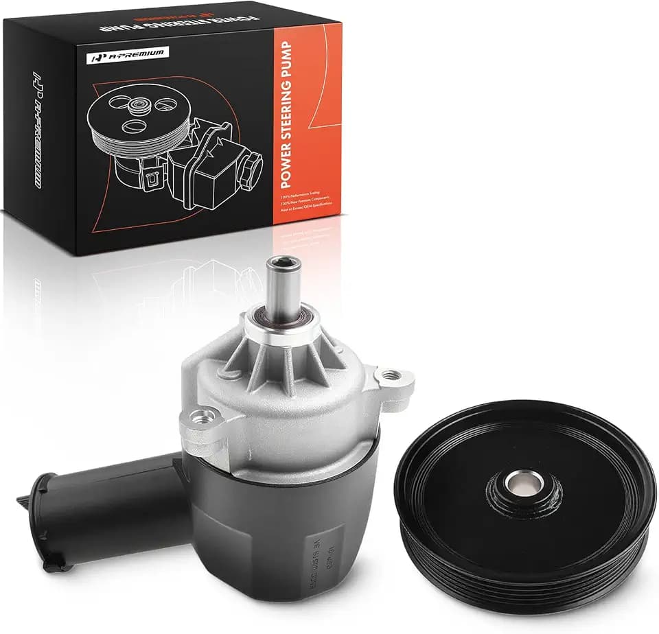A-Premium Power Steering Pump, with Reservoir & Pulley