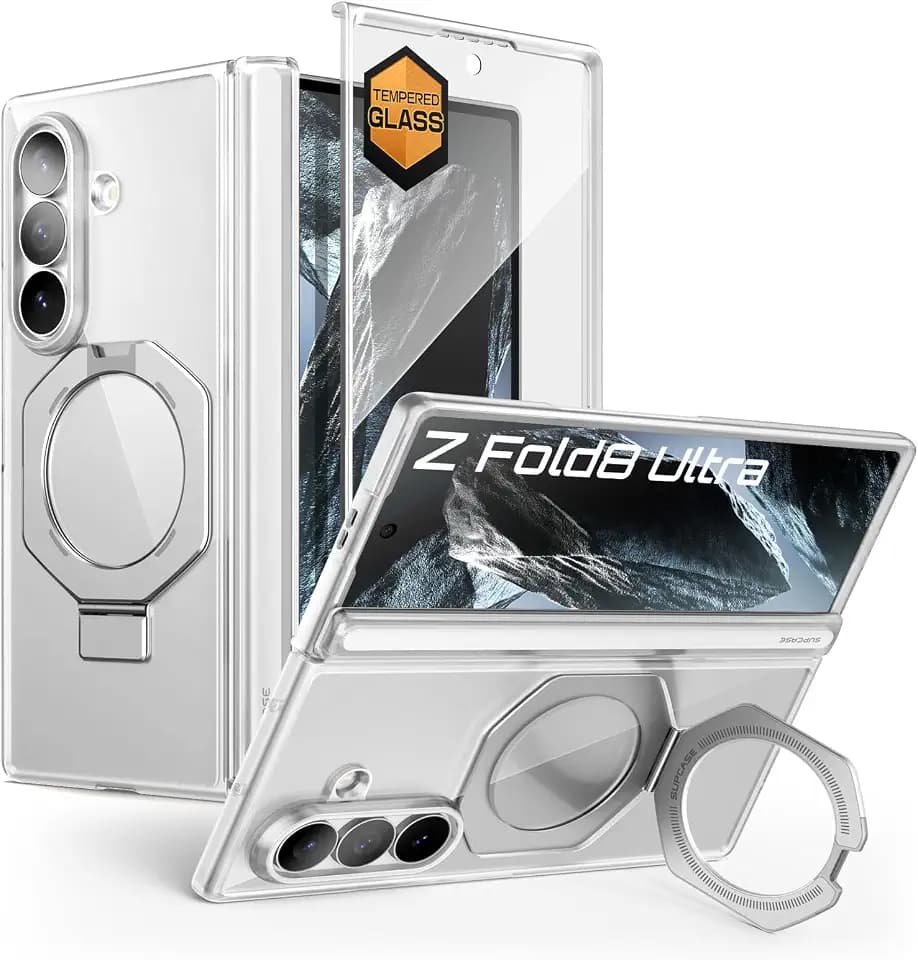 SUPCASE für Galaxy Z Fold 8 Ultra Hülle Kompatibel mit MagSafe, Clear