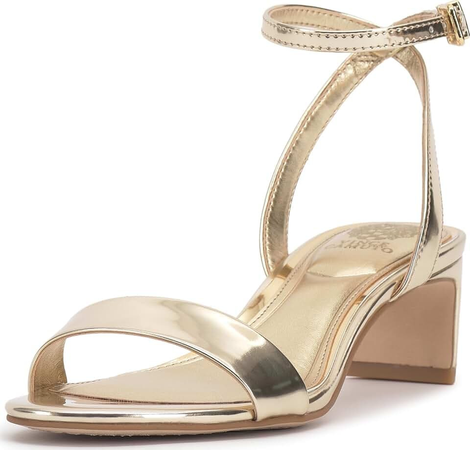 Vince Camuto Lylah Kitten Heel Ankle Strap Sandals