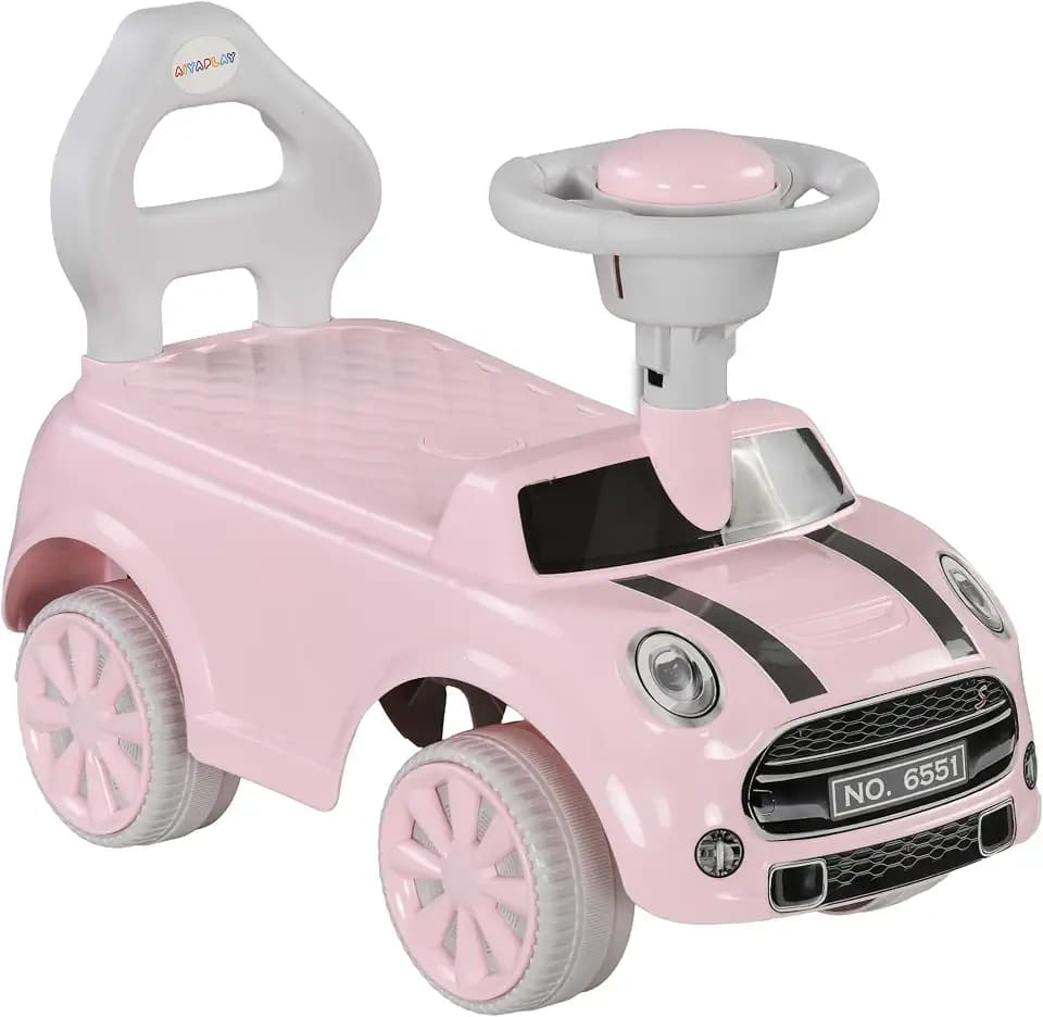 AIYAPLAY Rutschauto Rutschfahrzeug für 18-36 Monate Kinder Rosa