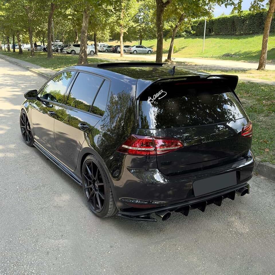 Hinten Splitter kompatibel mit VW Volkswagen Golf MK7 GTI 2013–2016