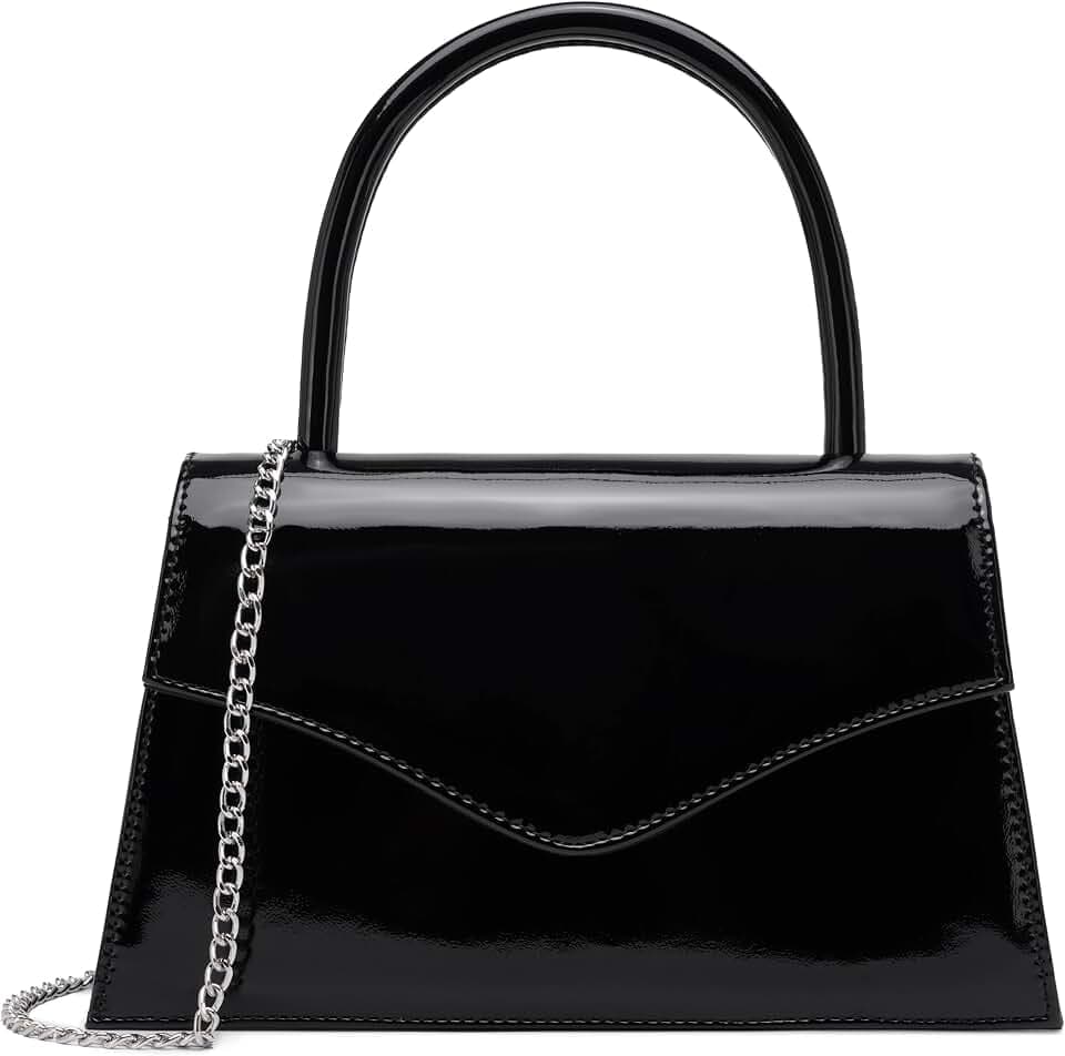 Damen Abendtasche Braut Party Clutch Geldbörsen Cocktail Prom Handtaschen mit Lackleder