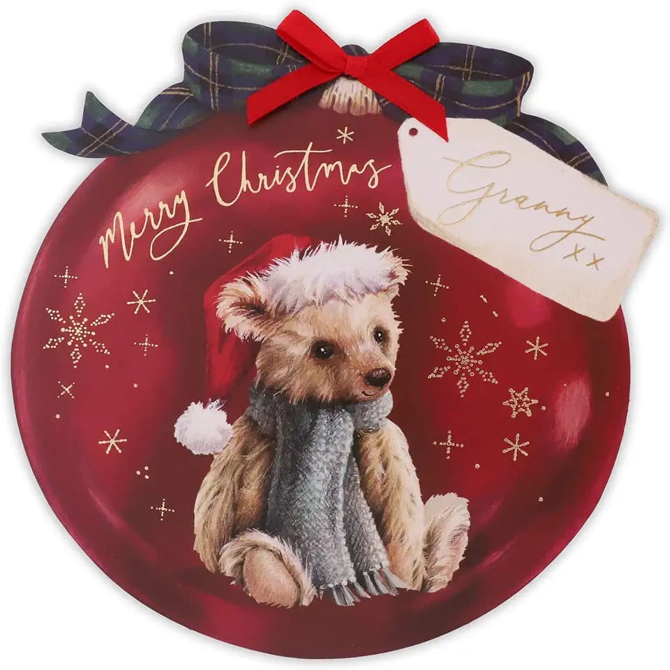 Clintons: Weihnachtskarte mit Teddy-Motiv