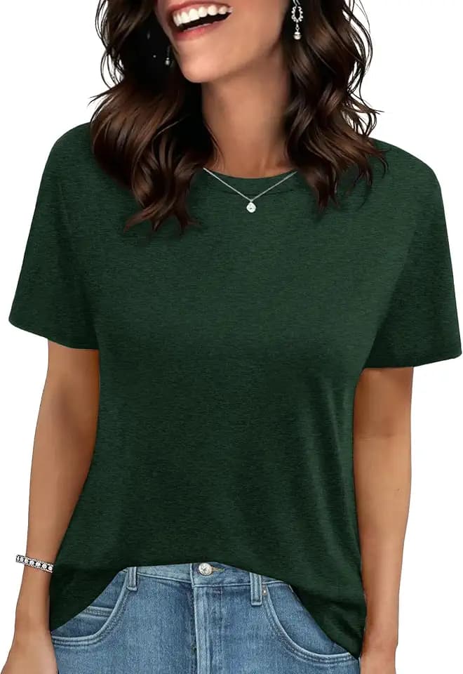 GAYHAY Tshirt for Women Short Sleeve Summer Tops Casual Basic Tee Shirts