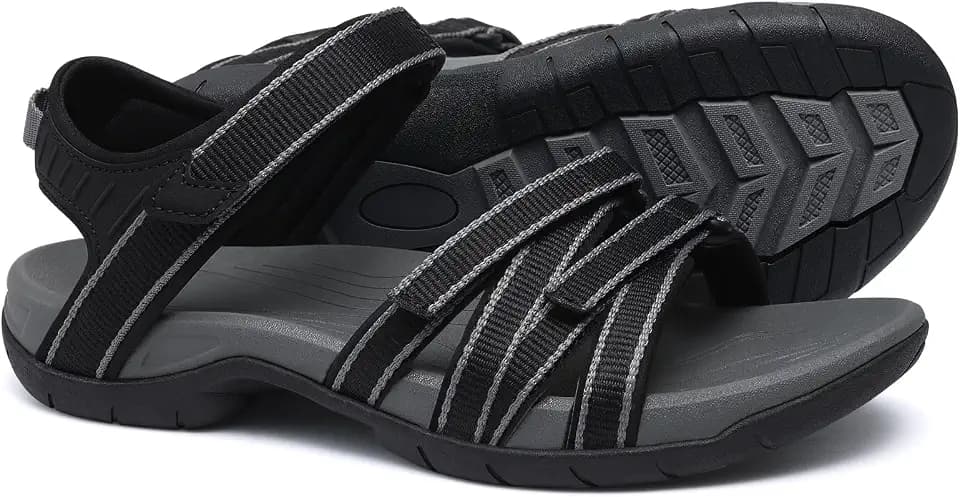 shevalues Hiking Sandals for Women with Adjustable Straps and Arch Support