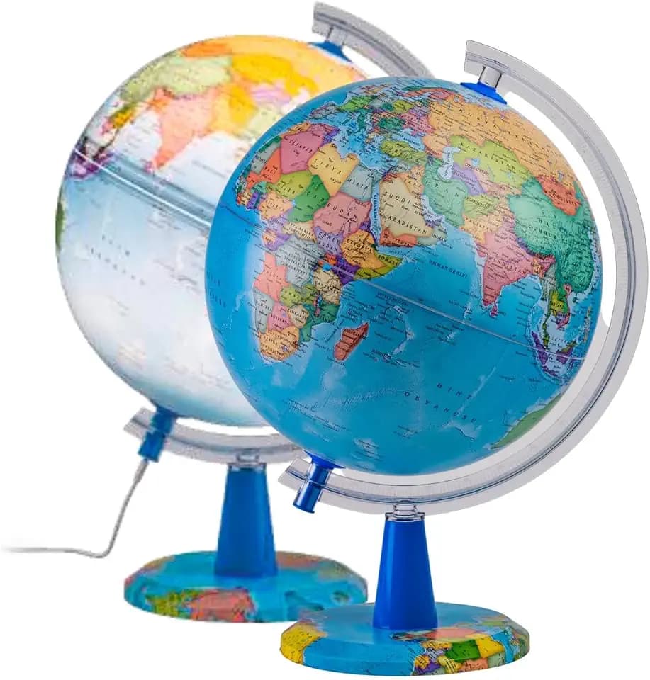 Leuchtglobus 20 cm Deutsche Karte Schülerglobus LED Licht