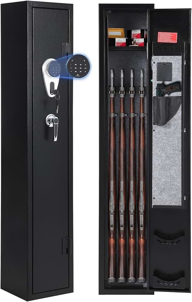 3-4 Gun Safes, Gun Cabinet for Rifles and Pistols