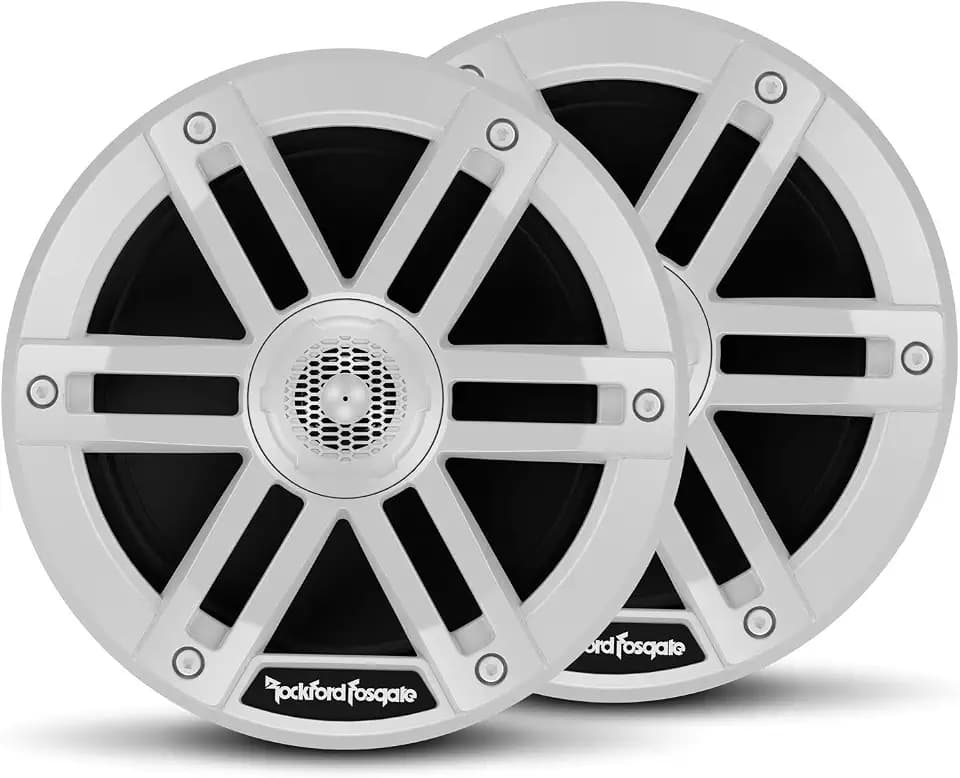 Rockford Fosgate M0-65 6.5" Coaxial Full Range Speakers - White (Pair)