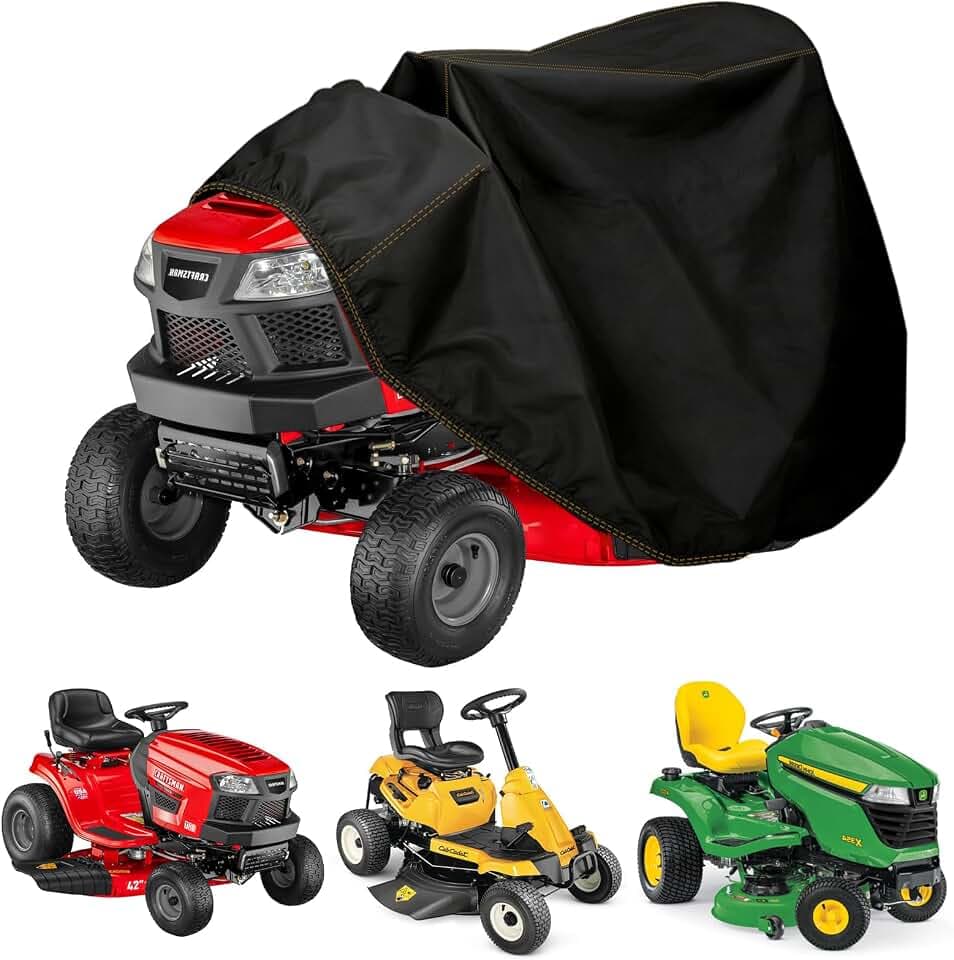 Chikia Small Riding Lawn Mower Cover For up to 35 inch Decks Waterproof