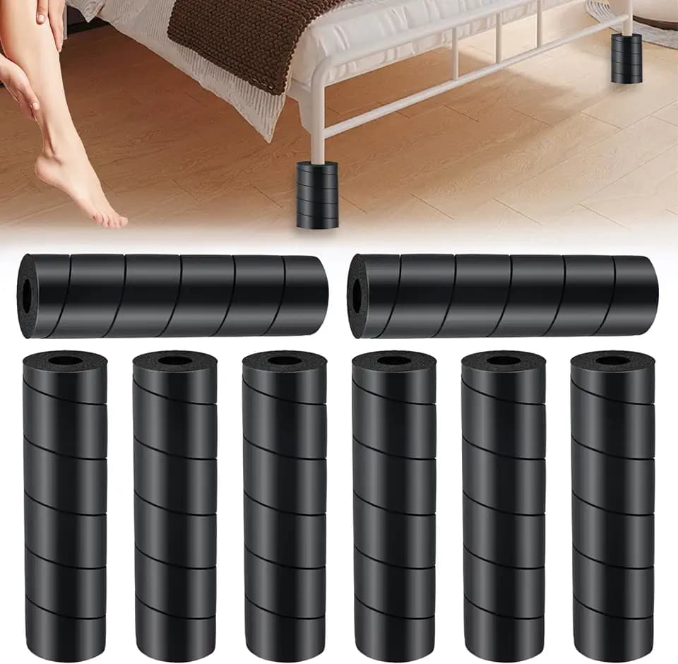 Jayen Bed Frame Toe Protectors, 8 Pcs Foam Leg Covers
