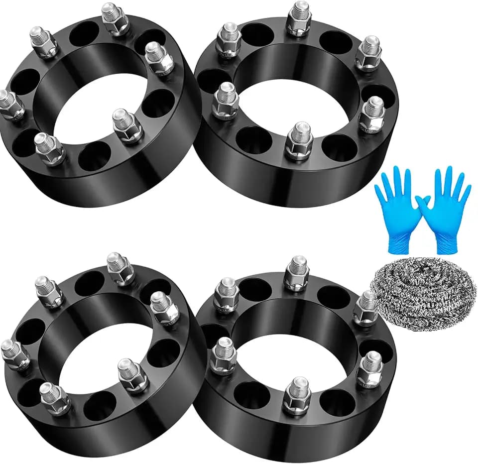 6x139.7 Wheel Spacers 2inch Compatible with Chevrolet 1999-2022 Silverado 1500 Suburban 1500 Tahoe 1992-2022 GMC, Forged 6 Lug Wheel Adapters M14x1.5 & 108mm Hub Bore,4PCS