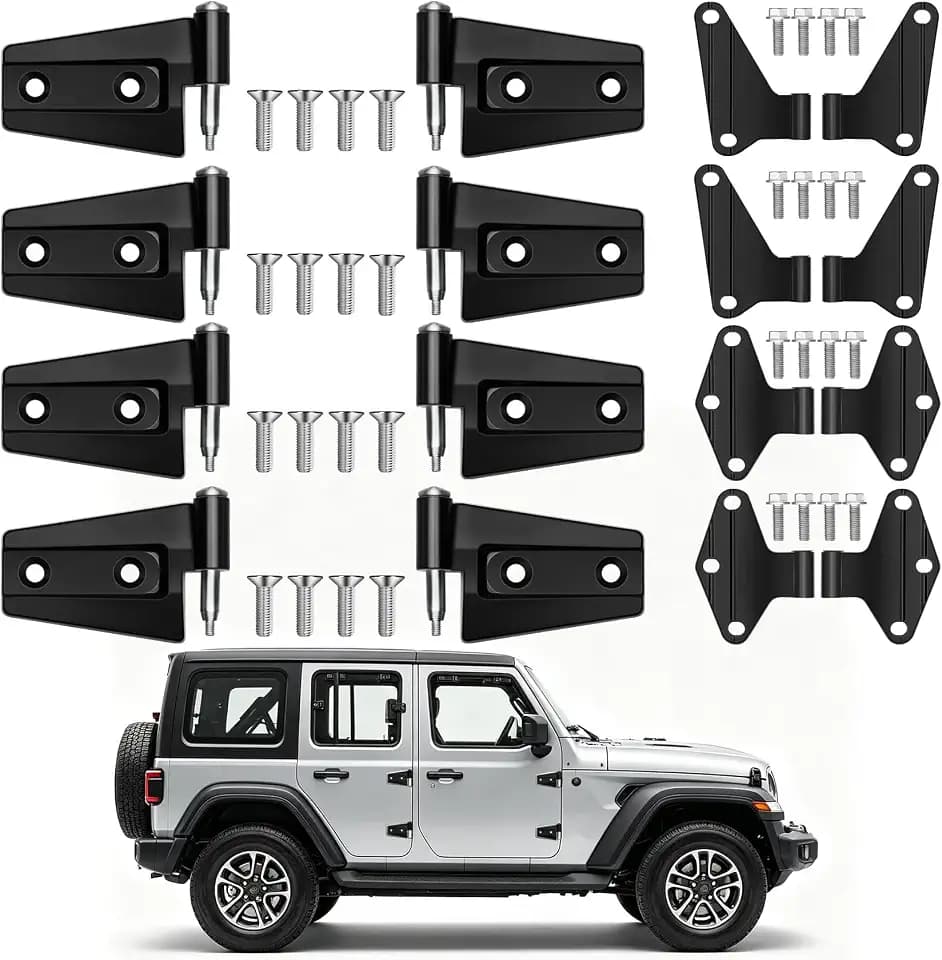 4 Door Hinge Assembly Kits for Jeep Wrangler JK JKU Unlimited 2007-2018