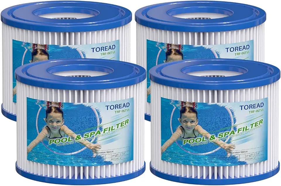 TOREAD 4er Pack Type VI Filter Geeignet für Bestway Lay-Z-Spa Miami