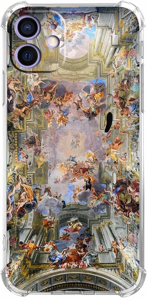 Renaissance Art Schutzhülle für iPhone 12, ästhetisches Europa, Malerei für Männer und Frauen, einzigartige, weiche TPU-Schutzhülle, kompatibel mit iPhone 12, VESIP12_27