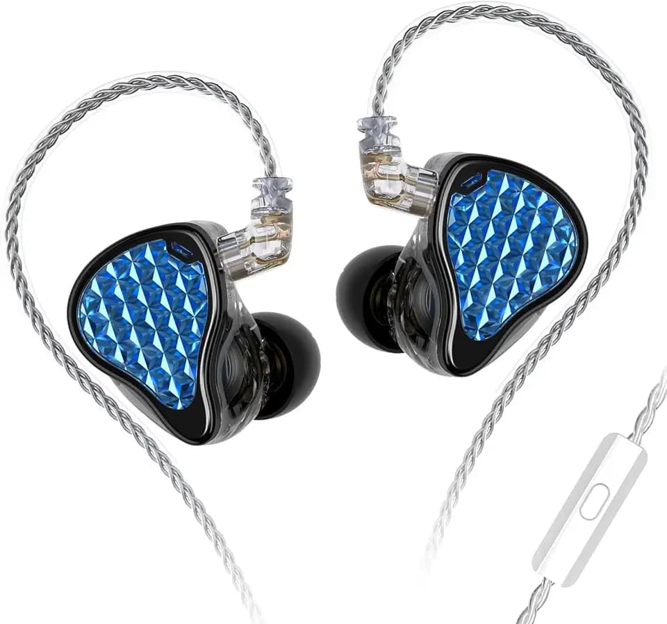 KZ ZAS Pro in Ear Monitor with Mic 16BA HiFi IEM for Musicians Audiophiles