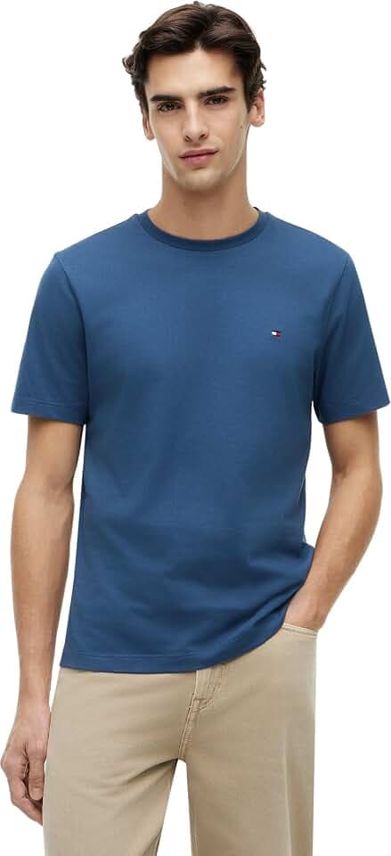 Tommy Hilfiger Herren Light Interlock Teemw0mw37508 T-Shirts (1er Pack)
